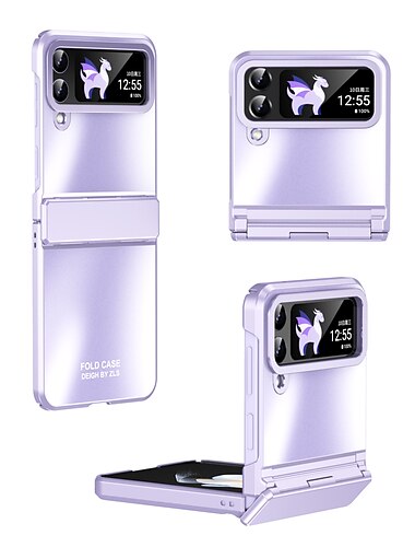 טלפון מגן עבור סמסונג גלקסי Z Flip 6 Z Flip 5 Z Flip 4 Z Flip 3 כיסוי מלא עמיד בזעזועים אחיד סגסוגת אלומיניום