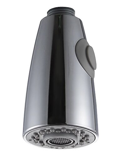 Küchenarmaturkopf-Ersatz verchromt, ausziehbarer Wasserhahn-Sprühkopf, Düsenbefestigung, Zubehör, Belüftungsspray, spritzwassergeschützter Auslauf