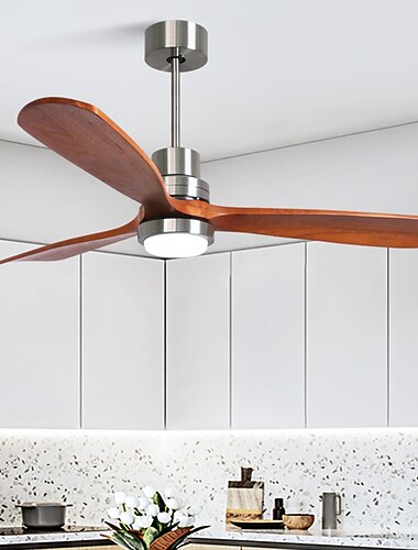 مروحة سقف مع تطبيق خفيف&amp; جهاز تحكم عن بعد 105/130 سم قابل للتعتيم 6 سرعات رياح مروحة سقف حديثة لغرفة النوم وغرفة المعيشة وغرفة صغيرة 110-240 فولت