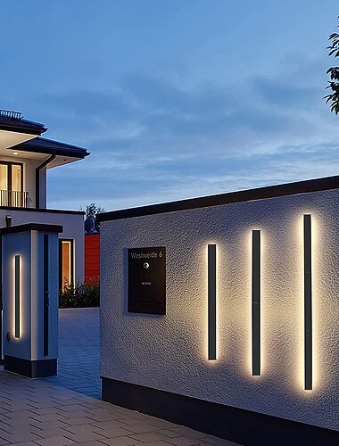 venkovní matná led moderní venkovní nástěnná svítidla vnitřní nástěnná svítidla obývací pokoj venkovní kovové nástěnné svítidlo IP65 220-240v