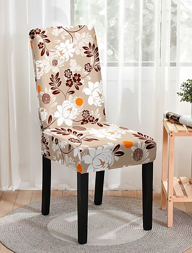 boho salle à manger housse de chaise ferme extensible chaise housse de siège spandex housse lavable cuisine protecteur pour salle à manger cérémonie de mariage durable