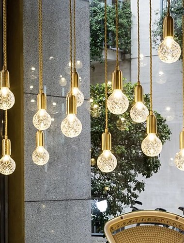 led-riippuvalot galss design 4" keittiö saari valaistus moderni maalaistalo eteinen eteinen valaisimet kattoon riippuva maapallo pöydän päällä johto säädettävä 1kpl 110-240v