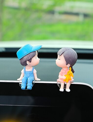 Starfire voiture décoration mignon dessin animé couples figurine figurines ballon ornement auto intérieur tableau de bord accessoires voiture accessoires pour filles cadeaux