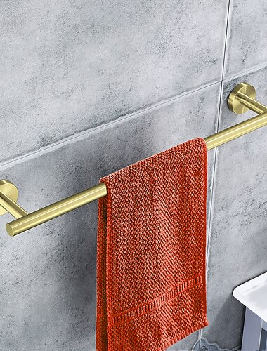 מתלה מגבות צמוד קיר, אביזרי אמבטיה מעבים נירוסטה מתלה מגבות לאמבטיה, מחזיק מגבות 30-60 ס"מ