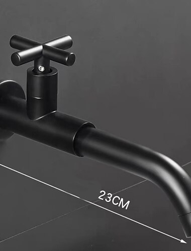 حنفية الحمام بالوعة فقط صنابير حوض الماء البارد مثبتة على الحائط ، 360 يدور بمقبض مفرد