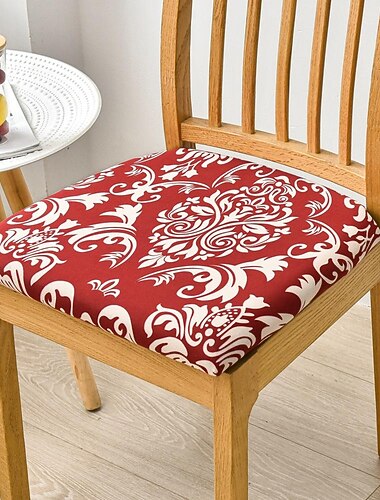 Esszimmerstuhlbezug, Stretch-Stuhlsitzbezug Stuhlhussen, elastischer Stuhlschutz für Esszimmer, Party, Hotel, Hochzeit, weich, abnehmbar und waschbar