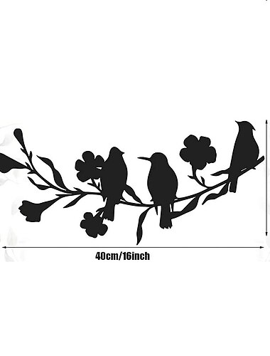 Metallvögel-Wandkunst, Metallvögel, Wanddekoration, Kunstvögel für Haus, Garten, Garten, Terrasse, Außendekoration