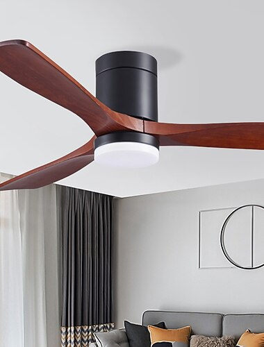 Ceiling Fan with Light Circle Design App & Remote Control Crystal 108cm Dimmable 6 Wind Speeds Modern Ceiling Fan for Bedroom, Living Room, Small Room 110-240V