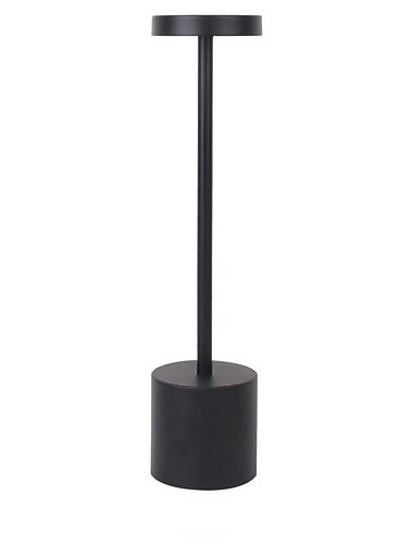 ledningsfri bordlampe genopladelig batteridrevet bærbar bordlampe terrasselys 3-trins lysstyrke trinløst dæmpende udendørs lys til restaurant/hjem/terrasse