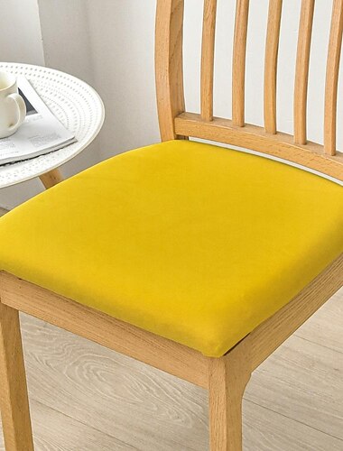 Housse de chaise de salle à manger housse de siège de chaise extensible protecteur de chaise élastique pour salle à manger fête hôtel mariage doux amovible lavable