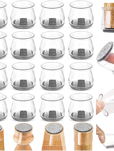 10 τμχ προστατευτικά δαπέδου ποδιών καρέκλας Καπέλα ποδιών καρέκλας από σιλικόνη χωρίς κινούμενα καλύμματα ποδιών καρέκλας για αποφυγή γρατσουνιών και θορύβου