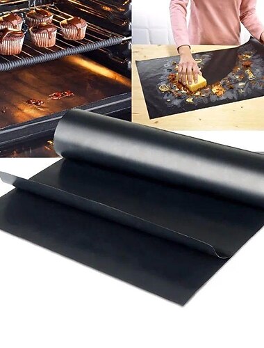 3 sztuk wielokrotnego użytku nieprzywierająca mata do grilla 0.08mm grubości ptfe grill pieczenia wkładki kucharz pad kuchenka mikrofalowa narzędzie dropship