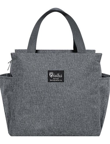 lounaspussi eristetty lounaspussi uudelleenkäytettävä kantokassi lounasrasia naisille miehille, lämpökylmälaukku, ihanteellinen työkoulun toimistomatkoille