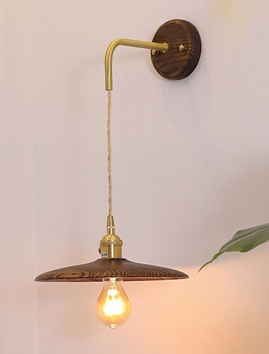 LED קיר פמוט עץ מנורת קריאה לצד מיטות אורות קיר לבן חם למסדרון חדר שינה מדרגות בתי מלון