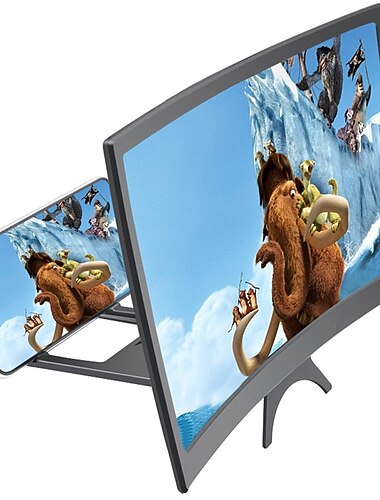 14 pouces écran de téléphone portable amplificateur extension de téléphone portable miroir support de téléphone portable