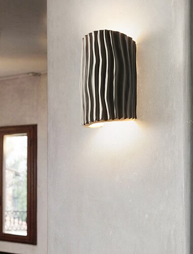 LED ウォールランプストリップデザイン 10 インチ樹脂 5 ワットモダンな LED 背景壁ランプリビングルームベッドルームベッドサイド屋内壁ライト照明燭台ウォームホワイト 1 個 110-240v