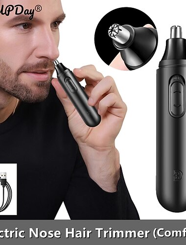 Tondeuse à poils de nez narine poils d'oreille épilation électrique rasoir tondeuse machine tondeuse pour hommes en toute sécurité épilateurs de charge usb