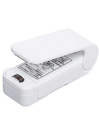 Scellant thermique de sac portable, sac de rangement en plastique clip de scellant de collation mini machine à sceller joint d'autocollant pratique pour les gadgets de collation alimentaire