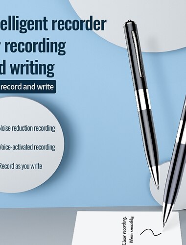 Digital stemmeopptaker Q91 Engelsk Bærbar Digital stemmeopptaker Opptak Android-system Stemmeaktiverte opptakere Bærbar MP3-spiller Audio Recorder med avspilling til Virksomhet Tale Møte Pedagogisk