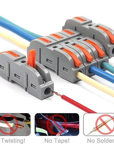 20 個クイックワイヤ接続端子 spl-1 スプライシング導体コンパクト高速ケーブルワイヤ接続導体端子台