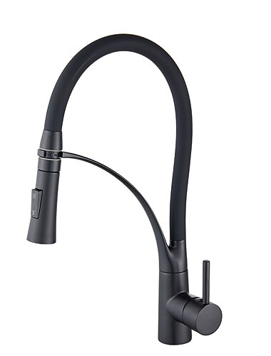 βρύση κουζίνας πτυσσόμενες βρύσες μίξερ νεροχύτη, 360 περιστρεφόμενες βρύσες από εύκαμπτο σωλήνα από ορείχαλκο, μονή λαβή με σωλήνα ζεστού και κρύου νερού
