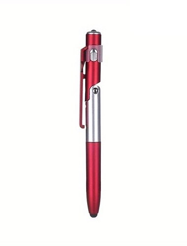 1 pcs multifonction 4-en-1 stylet stylo à bille pliable (support de lampe de poche) pour tablette téléphone portable cadeau pour anniversaire/pâques/fête du président/garçon/petites amies