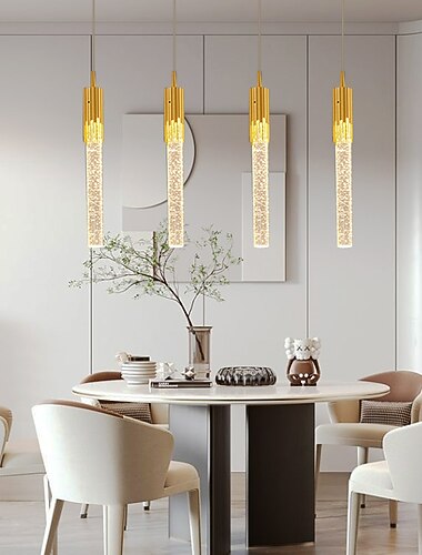 مصباح معلق LED قابل للتعتيم 1/2/4/5/8 رأس كريستال حديث تركيبات إضاءة جزيرة المطبخ ، إضاءة معلقة قابلة للتعديل لجزيرة المطبخ ، ثريا LED ذهبية سوداء لغرفة الطعام ، غرفة النوم ، أضواء سبوت معلقة صغيرة