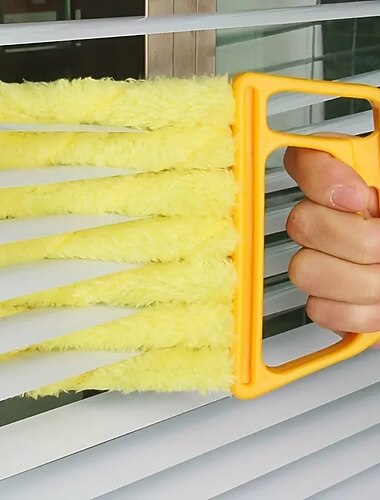 מברשת ניקוי תריסים ניתנים לניתוק ורחיץ - הסר אבק ולכלוך משקעי מזגנים ומאווררים בקלות!