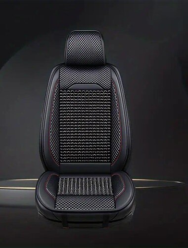 perles de bois d'été coussin de voiture perles respirantes coussin de siège de voiture siège unique quatre saisons coussin frais général pièce unique