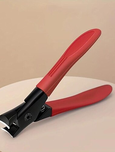 arbeidsbesparende nagelknipper, brede kaken scherpe nagelknipper, roestvrijstalen nagelknipper voor dikke en harde vingernagel en teennagel