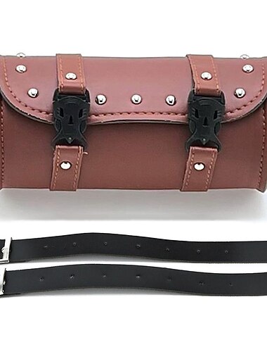 geantă pentru scule de cruiser pentru motociclete în formă de butoi de furcă geantă pentru furcă din față genți de șa negre pentru motocicletă genți de șa unelte