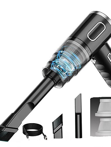 1pc 29000pa mini draadloze stofzuiger 120w sterke zuigkracht auto stofzuiger handheld draadloze schoonmaak apparaten voor auto home pc
