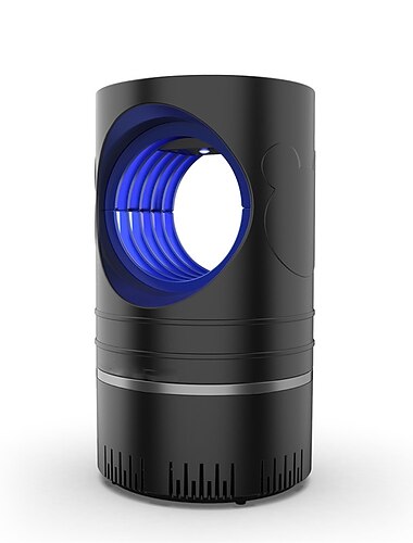 USB 虫よけランプ – 強力な UV 光触媒蚊とハエの殺虫剤、家庭、寝室、パティオ用の静かで安全な虫捕獲器