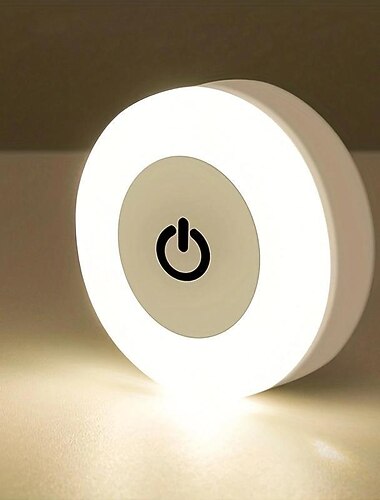 touch light led tap light 3 kleuren verstelbare kastverlichting draagbare draadloze onderkastverlichting dimbare verlichting voor slaapkamer aanrecht trap hal