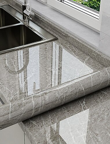 ورق جدران رائع من الرخام لجدران المطبخ، جدار جداري للكونترتوب، وسادة حماية، موقد مقاوم للزيت، خزانة ذاتية اللصق مقاومة للماء، مقاومة للرطوبة، مقاومة للحريق، مقاومة لدرجات الحرارة العالية، سميكة