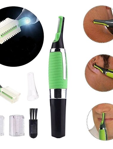 sourcils oreille nez tondeuse hommes épilation ciseaux rasoir électrique nez tondeuse à cheveux rasoir cou épilation des sourcils (non inclus dans la livraison de la batterie sèche)