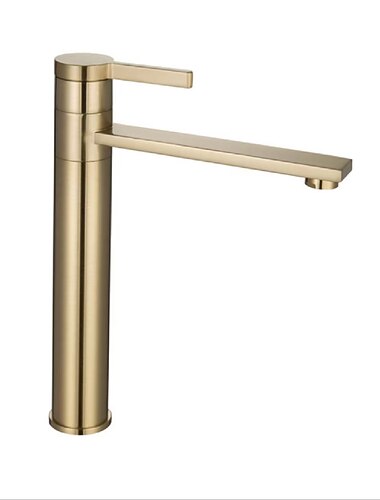 badkamervat kraan lang 11 inch, wastafelmengkraan wastafelkranen badrandcombinaties, monobloc ronde enkele handgreep keramische klep messing kranen zwart goud chroom