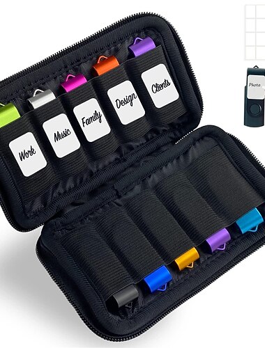 flash drive case usb storage case jbos usb houder opbergtas voor usb flash drive elektronische accessoires organizer voor usb flash drive, usb case, thumb drive caes, jump drive case, usb organizer