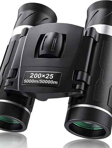 200x25 Kompakt Kikare för Vuxna och Barn Hög Auktions Mini Fickokikare Vattentät Små Kikare för Fågelobservations Jakt Resande Sightseeing Konsert Teater Opera