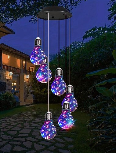 Solar-Windspiele, Außenlicht, hängende Solarlichter, Windspiel für Frauen, Oma, Mama, Geburtstag, Windspiele, Weihnachtsdeko für Garten, Balkon, Schlafzimmer, Hof