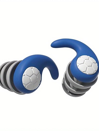 1 par soveørepropper silikone bløde komfortable ørepropper lydisolering støjreduktion ørepropper støjfilter sove svømning vandtæt tre lag mute