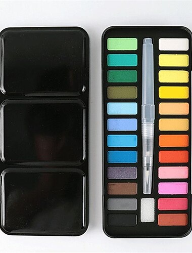 pinceau de peinture à l'huile F Couleurs de l'eau Boîte cadeau Arc-en-ciel Plastique Des crayons 1 pour Artistes Adultes