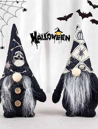 Halloween-Zwerge-Dekorationen für Zuhause, Zwerg-Puppengeschenke ohne Gesicht, Elfen-Zwerg-Ernte-Zwerge für Halloween-Dekoration