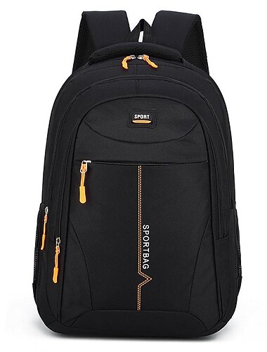 Cartable couleur unie pour étudiants garçons filles multifonction résistant à l'usure grande capacité sac d'école en nylon sac à dos cartable 22,06 pouces, cadeau de retour à l'école