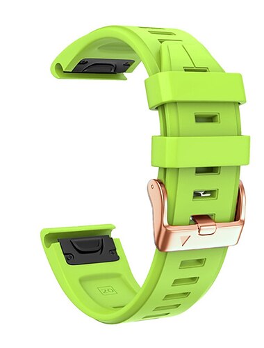 Klockarmband för Garmin Fenix 7S Pro 6S 5S Plus Epix Pro 42mm Approach S70 42mm Instinct 2S Descent Mk2S D2 Delta S 20mm Silikon Ersättning Rem 20mm Justerbar Spänne i rostfritt stål Sportband Armband