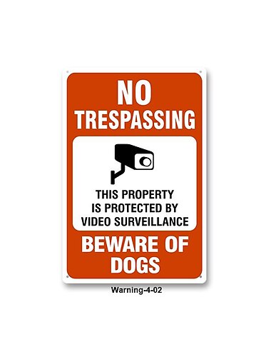 1kpl varoitus metallinen peltikyltti tunkeutumiskieltokyltit yksityisomaisuus, metallinen 24h videovalvontakyltit turvakamerakyltti kotiin ulkokiinteistön pihalle yrityksen ajotieltä hälytys 20x30cm/8''x12''