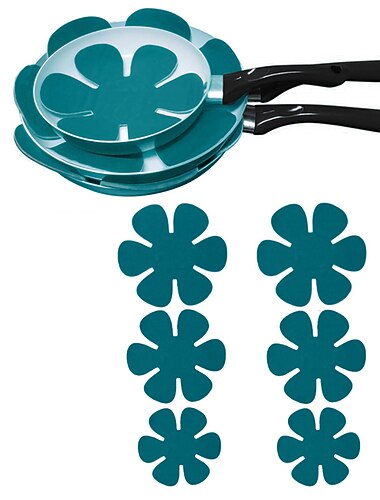 12 pièces napperon pot pan protecteur séparateur tapis table premium diviseur pad isolation thermique pan pads protéger ustensiles de cuisine protecteur outil