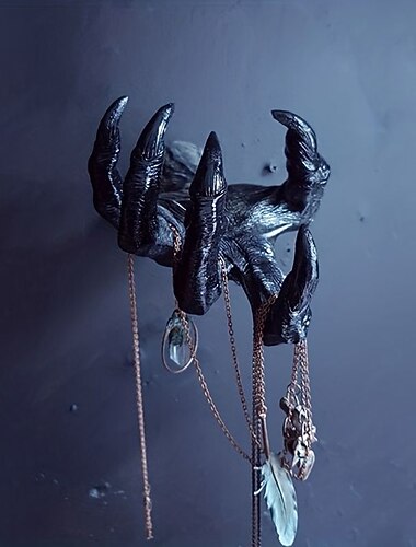 1pc 魔女の手の壁の装飾樹脂魔女の手の装飾壁の装飾部屋の装飾シーンの装飾寝室の装飾玄関の装飾壁美化装飾背景壁の装飾 (フレームなし)