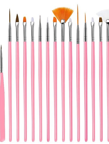 15 kpl hienojakoisia sivellinsarja - miniatyyri sivellin yksityiskohtiin&amp; taidemaalaus - akryyli, akvarelli, öljy, mallit, lentokonesarjat, kynsitaiteilijatarvikkeet, lahja lapsille