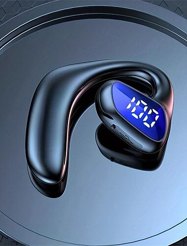 Enkel Öronkrok Öronproppar Bluetooth Hörlurar Enkel luftledande Öronpropp Trådlös headset med mikrofon Vattentåliga Handsfree Mobiltelefon Öronpropp Valentins dag-present